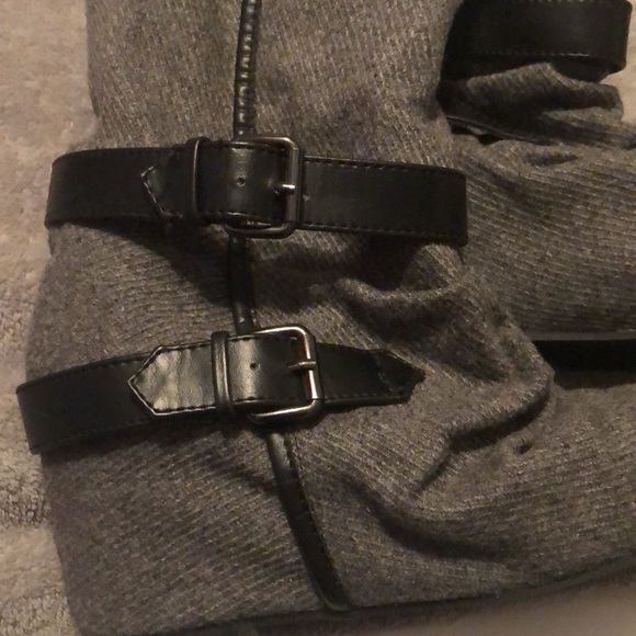 Aldo wool-like built-in wedge boots - Picture 6 of 8